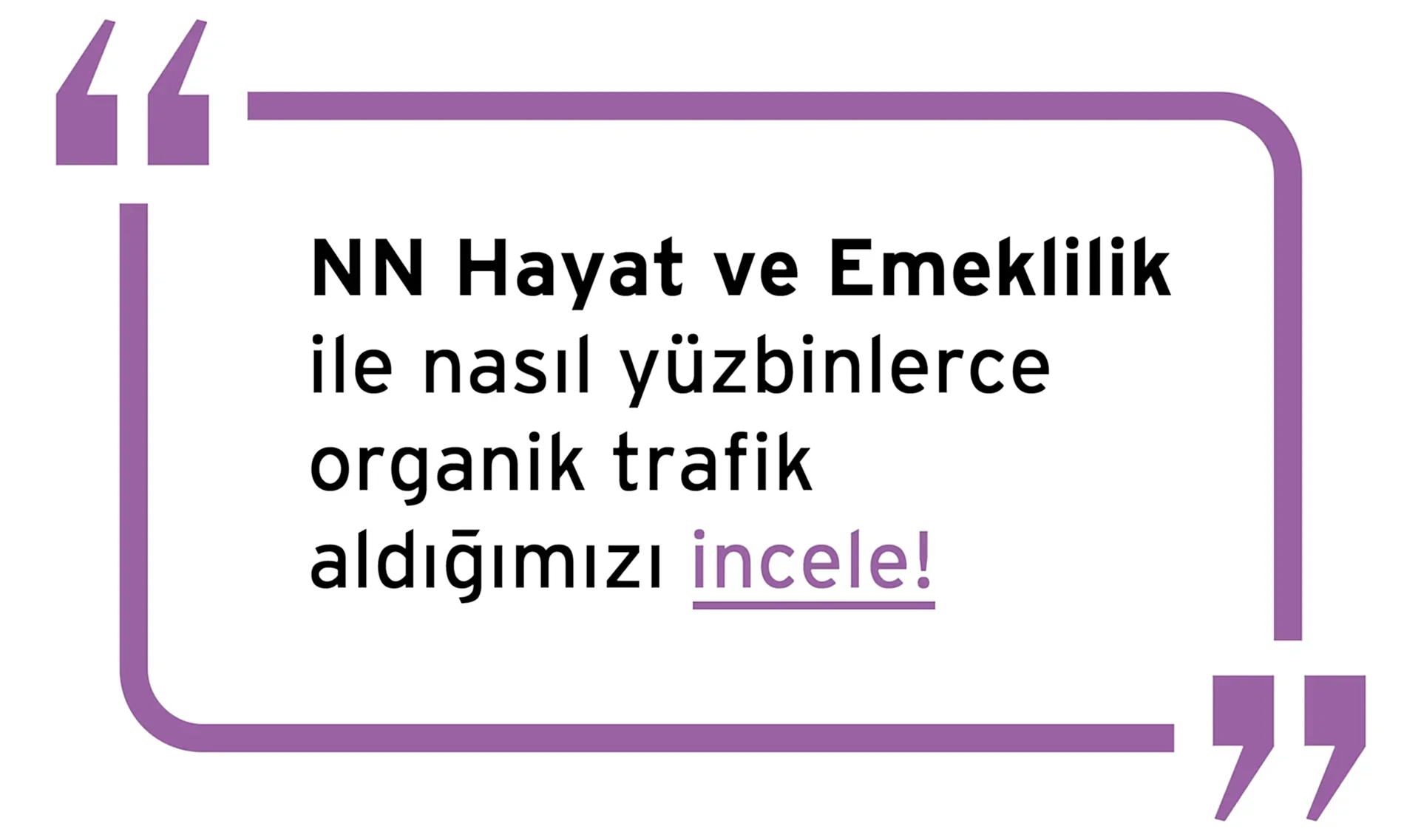 NN Hayat ve Emeklilik SEO Referans