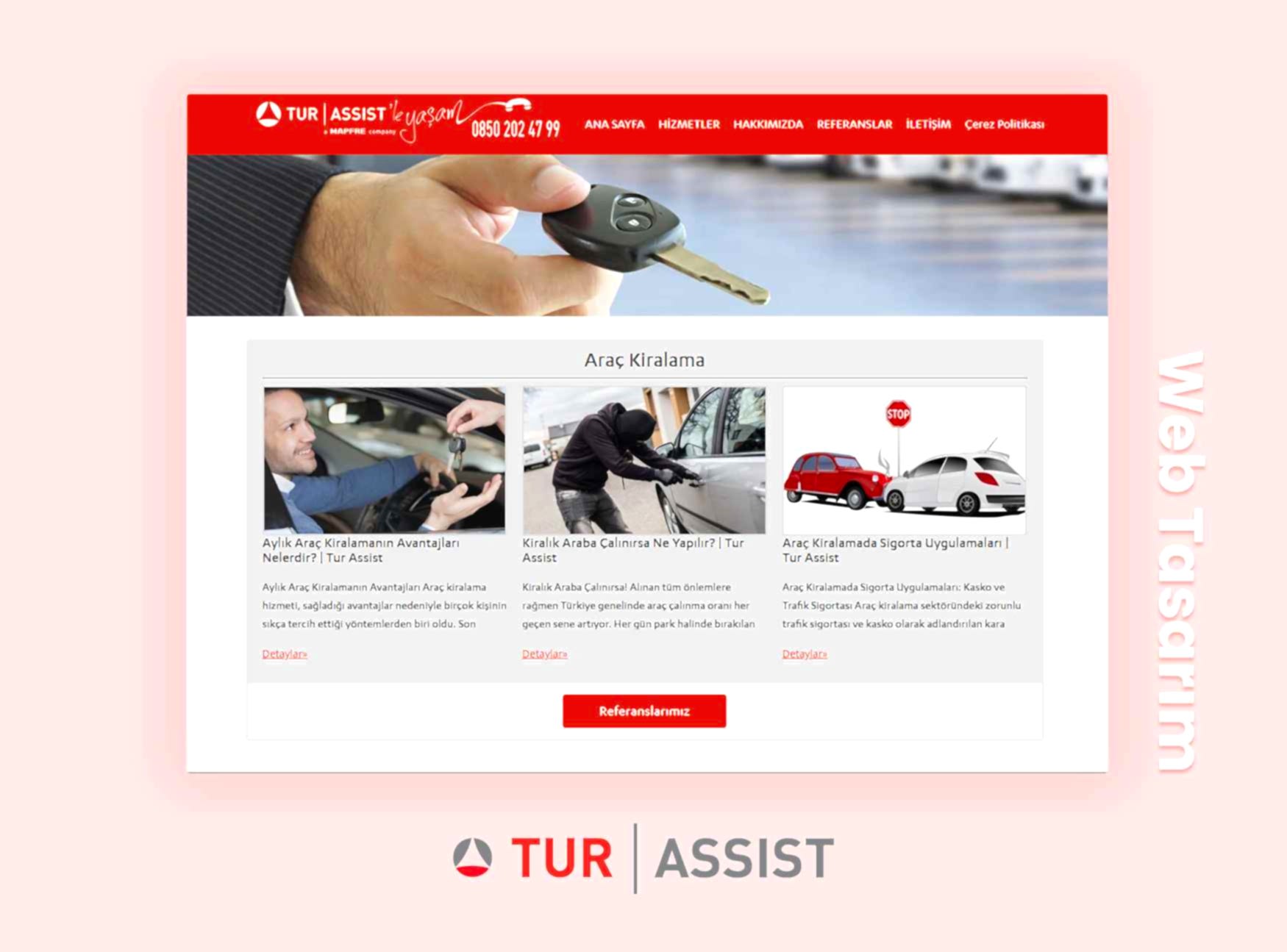 Tur Assist Mapfre - Kolay Araç Kiralama - Web Tasarım