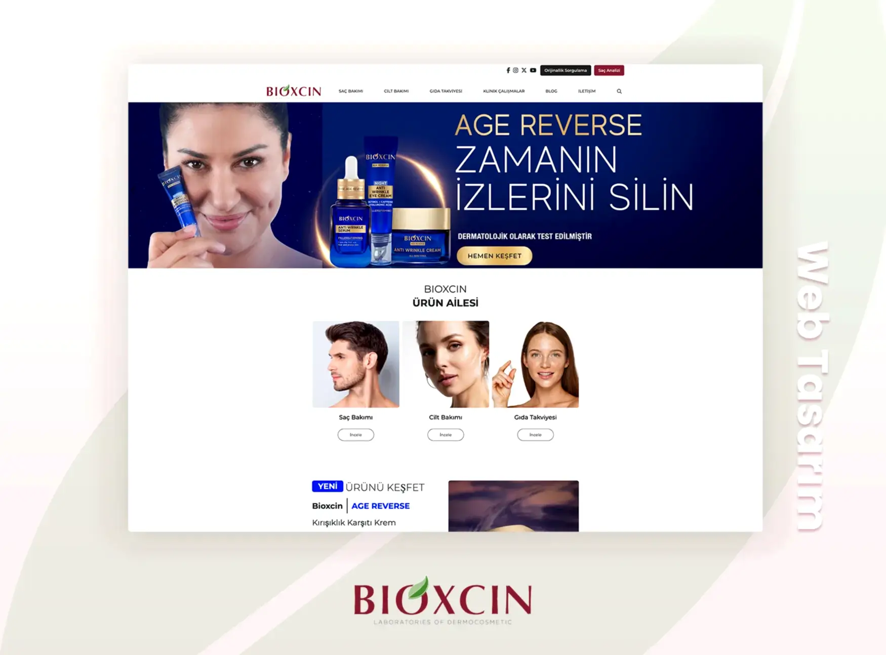 Bioxcin – Özel Yazılım Web Tasarım